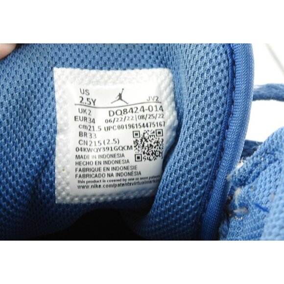 Air Jordan 1 Mid GS Cement Grey True Blue DQ8423-014 Youth US 2.5 - Picture 4 of 7